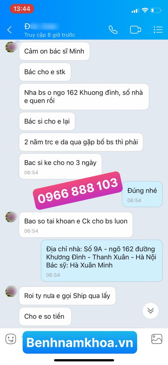 Phản hồi chữa bệnh lậu uy tín -29-13